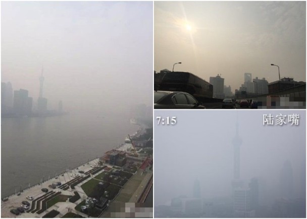 霧霾襲上海發空污預警學校禁戶外活動 即時新聞 大陸 On Cc東網