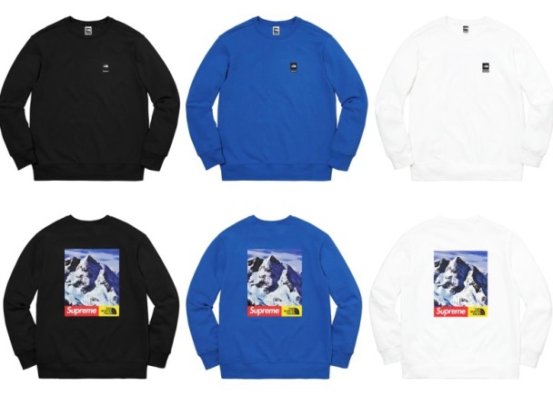 supreme the north face mountain crewneck