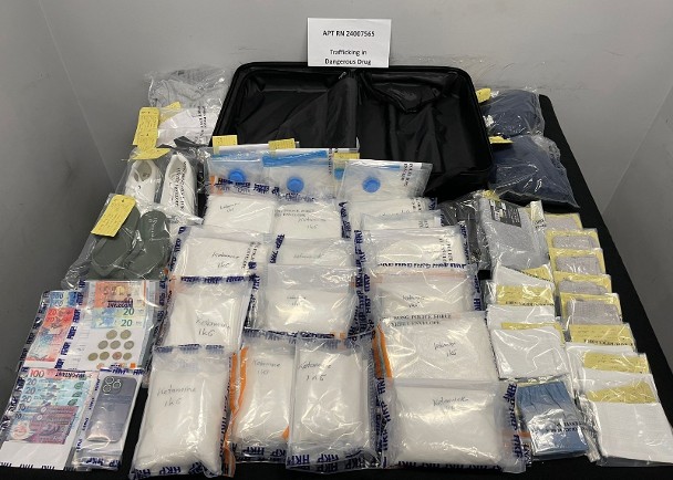 跨部門機場檢750萬元K仔　返港21歲女子涉販毒被捕