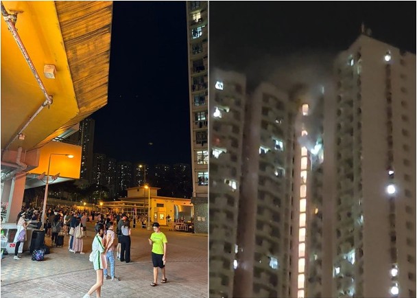 天華邨電動單車充電起火　150住客急疏散　5人吸濃煙不適送院