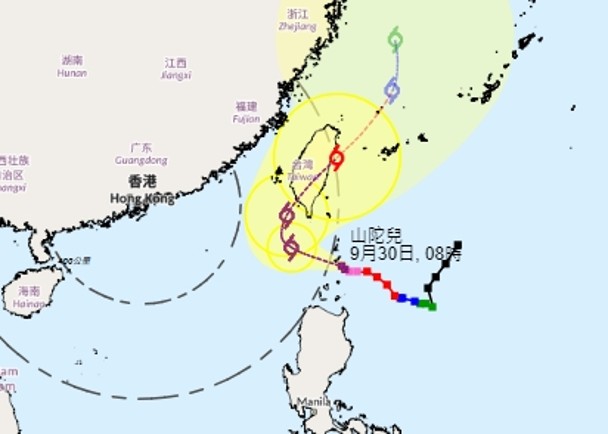 「山陀兒」闖港800公里範圍　東北季風將至　周三周四風勢頗大