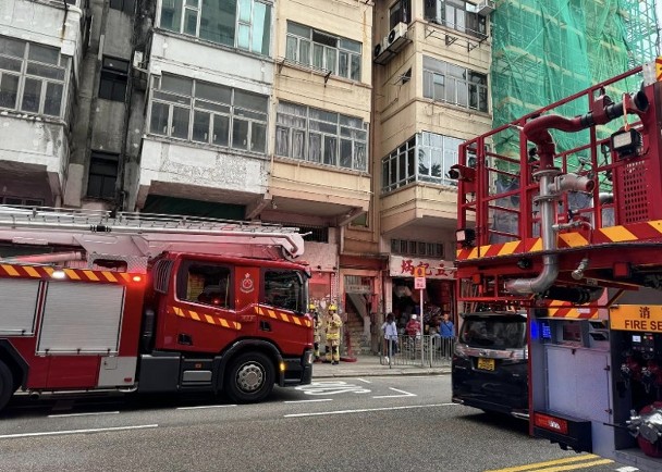 香港仔男子劏房內燒炭　消防出動灌救