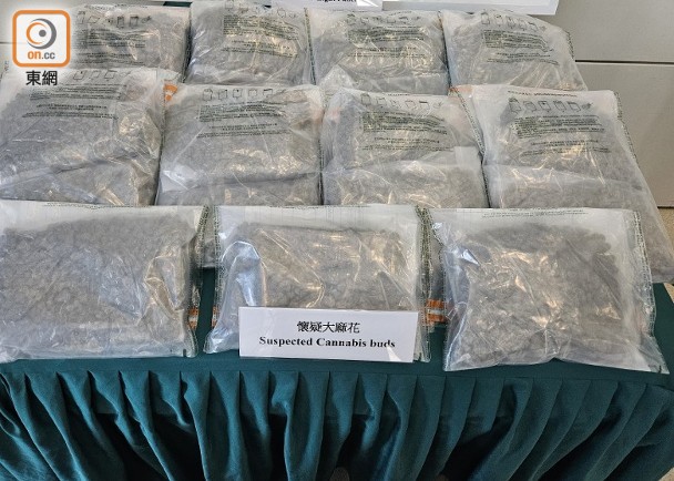 荃灣男子環保袋藏大麻花斷正　押搜工廈單位共檢值320萬元貨